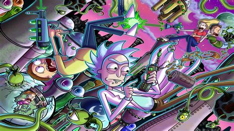 Desktop Wallpaper Cartoon Network Rick And Morty With Rick And Morty