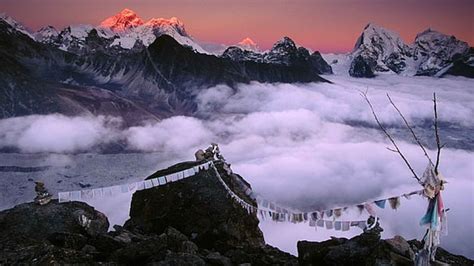 Hd Wallpaper Mountains Himalayas Mount Everest Nepal Night