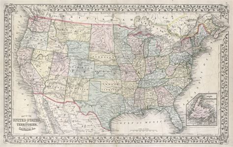 File1867 Mitchell Map Of The United States Geographicus