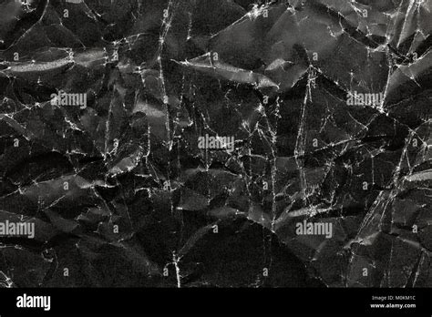 Black Crumpled Paper Background Black Crumpled Paper Texture Stock