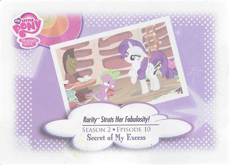 My Little Pony Rarity Series 3 Trading Card Mlp Merch