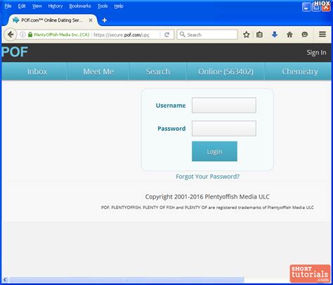 Now fill your user details and the reason for leaving the pof. Pof Account Login