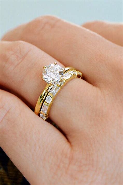 Heart wedding rings ft138 yellow gold with 1 diamond hammered. 27 The Best Yellow Gold Engagement Rings From Pinterest ...