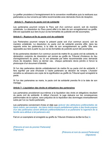 Modelé De Pacte Civil De Solidarite Doc Pdf Page 3 Sur 3
