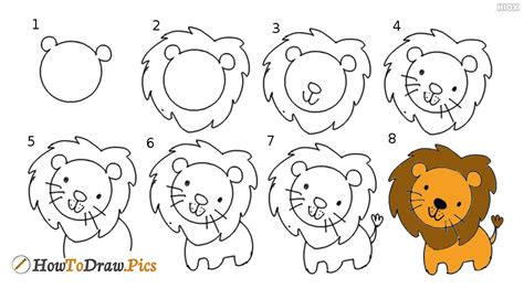 How To Draw A Lion Step By Step Feminatalk Paintingalenablog Step By