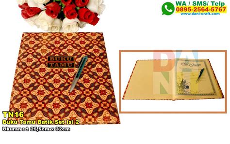Buku Tamu Batik Set Isi 2 | Souvenir Pernikahan