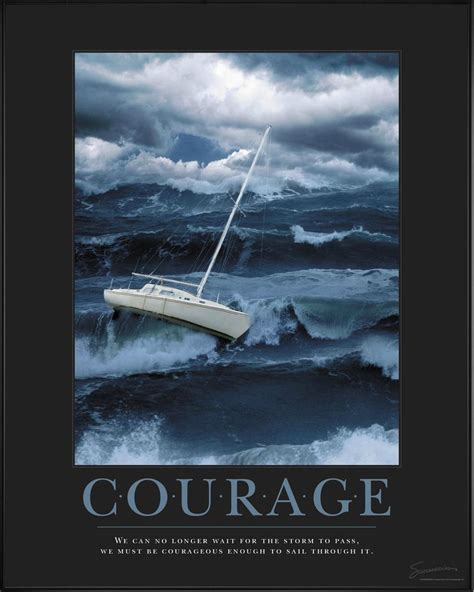 Courage Classic Motivational Poster Quote We Can No Longer Wait For
