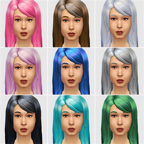 Longstyle Hair Depoofed Aka The Jessica At Lumialover Sims Sims 4