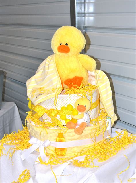 Find the latest sales on christmas Waddle It Be? Gender Reveal duckling diaper cake. | Baby ...