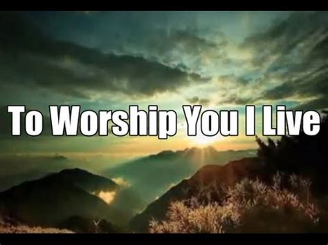 How to play to worship you i live. To Worship You I Live - Israel Houghton & New Breed - YouTube