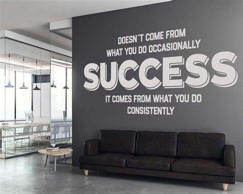 Success Wall Decal Office Wall Art Office Decor Office Wall Etsy