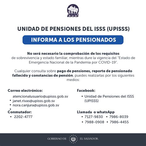 Presentación de otros escritos, solicitudes y comunicaciones (instituto social de la marina). UNIDAD DE PENSIONES DEL ISSS (UPISSS) - Home | Facebook