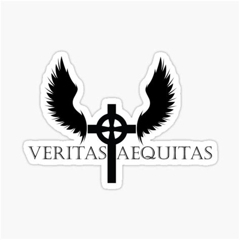 Veritas Aequitas Sticker For Sale By Kotmzain Redbubble