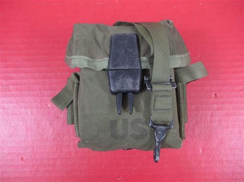 Us Army Vietnam M1967 Nylon Rifle Magazine Pouch 1st Pat For 20rd Mags