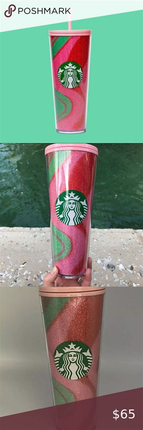 Starbucks Holiday 2020 Glitter Pink Swirl Tumbler Pink Swirls Pink