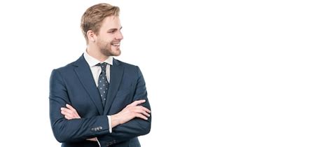 Premium Photo Confident Man Employee Happy Smile In Business Suit