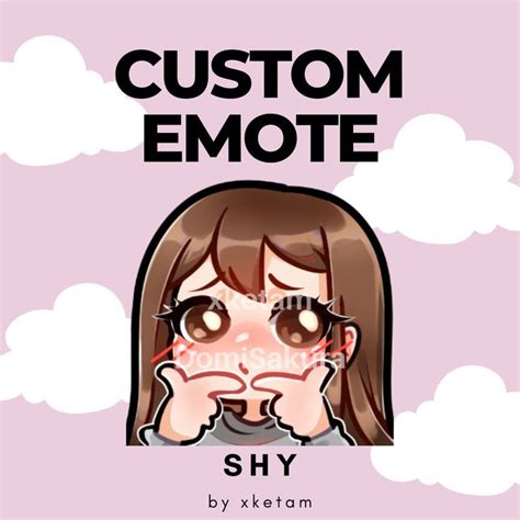 Custom Emote Shy By Xketam Twitch Discord Emotes Character