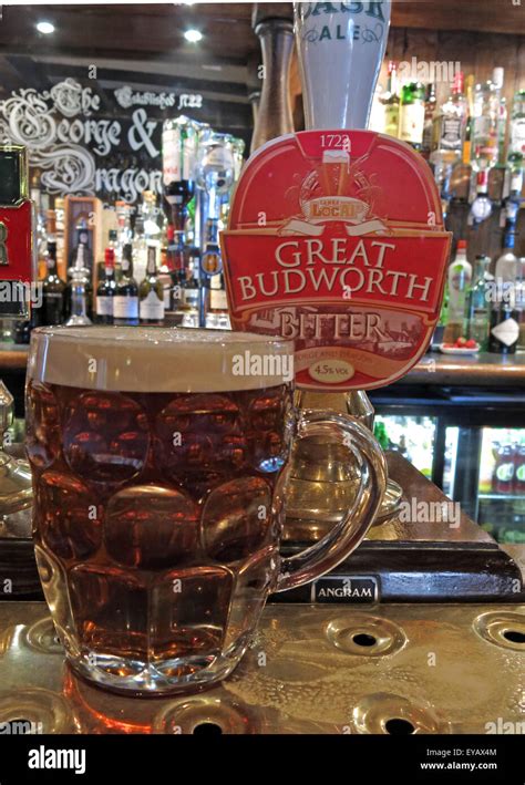 Pint Of Traditional Ale In The George And Dragon Pubgreat Budworth