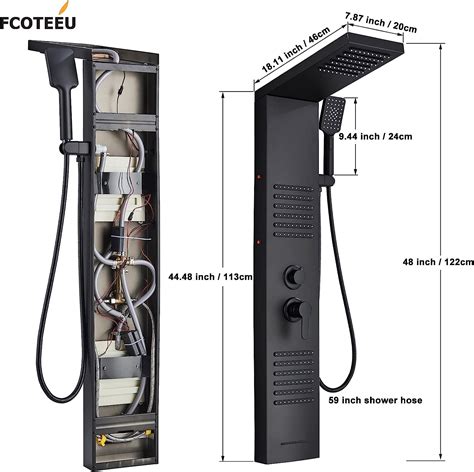 Buy Fcoteeu Shower Panel Tower System Shower Panel With Led Shower