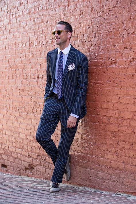 Pinstripe Suit Italian Flair Pinstripe Suit Pinstripe Fashion