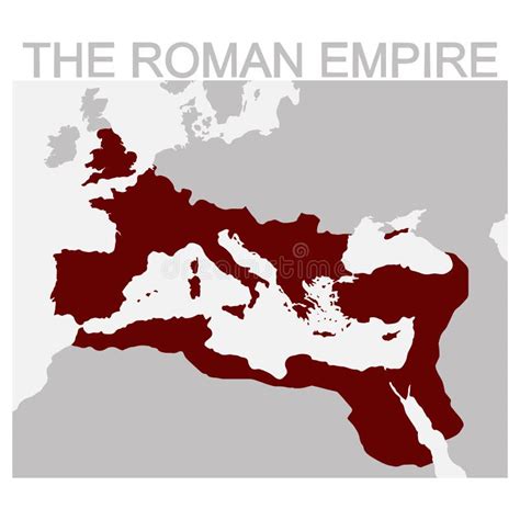 Map Of The Roman Empire Stock Vector Illustration Of Ancient 142970361