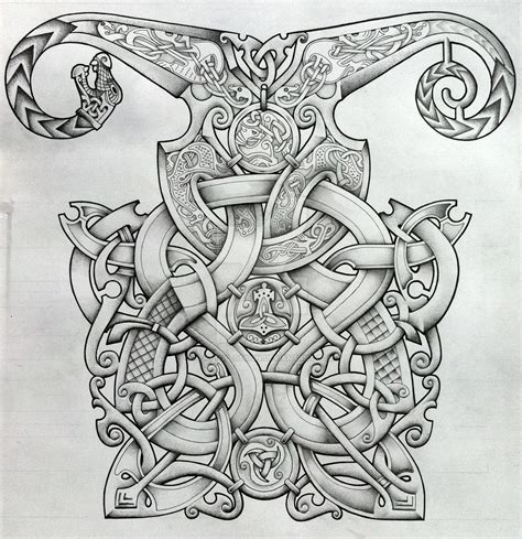 Viking And Oseberg Influenced Knotwork Design By Tattoo Design On