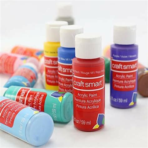 Craft Smart Acrylic Paint Set Value Pack 16 Colors All Purpose Paint