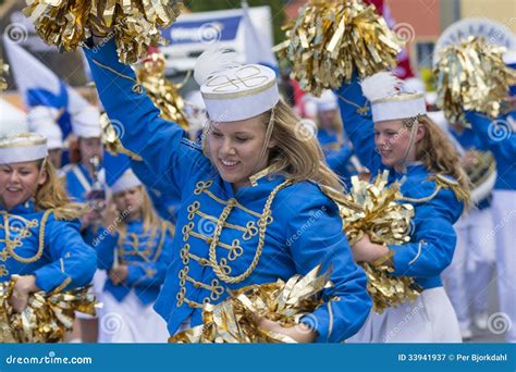 Swedish Cheerleaders Entertaining Editorial Photography Image Of