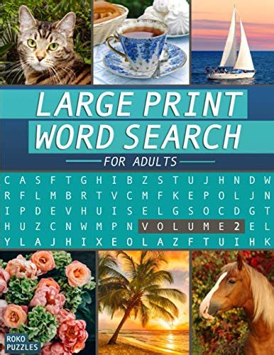 Large Print Word Search Book Volume 2 Fun And Interesting Variety Of