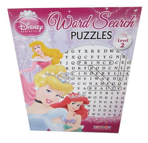 Disney Princess Word Search Level 2 Bendon Publishing Puzzle Warehouse