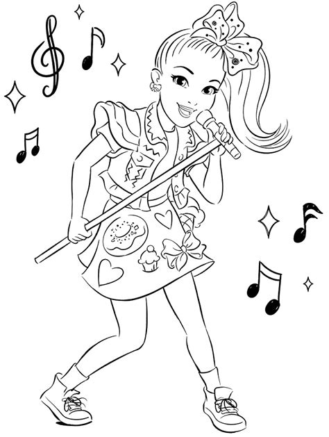 JoJo Siwa Coloring Pages - Free Printable Coloring Pages for Kids