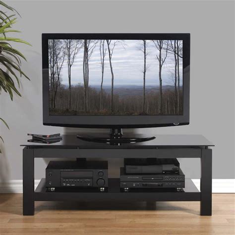 Plateau Sl Series Floating Glass And Wood Tv Stand For 32