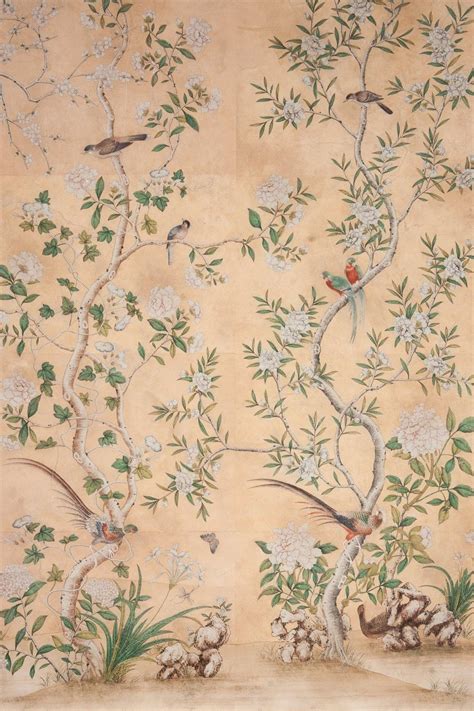 Gracie Studio Wallpaper Panels Framed Hand Painted Wallpaper Hand