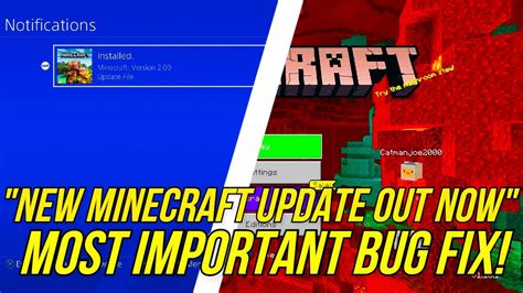 Latest most popular (week) most popular (month) most popular (all time). Minecraft PS4 BEDROCK EDITION - NEW UPDATE OUT NOW! - TU 2.09 Changelog & Fixes - (PS4 Bedrock ...