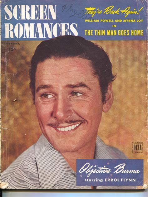 Screen Romances Claudette Colbert Errol Flynn Bing Cosby Feb 1945