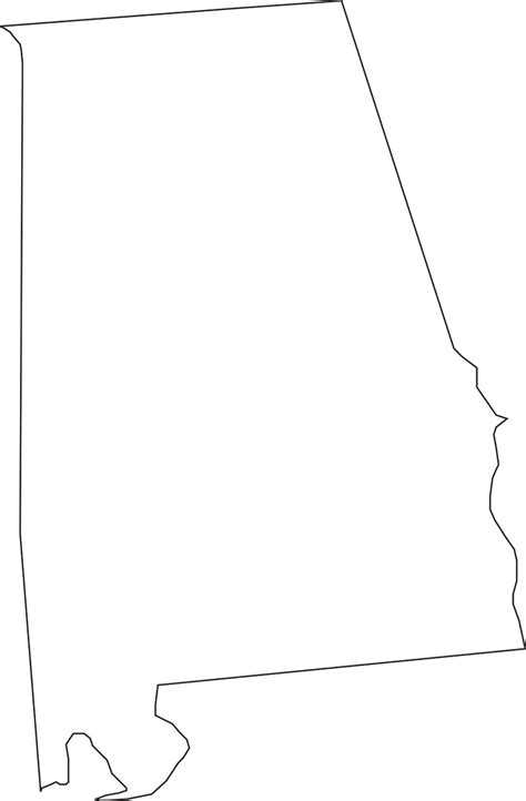 Alabama State Map Geography Png Picpng