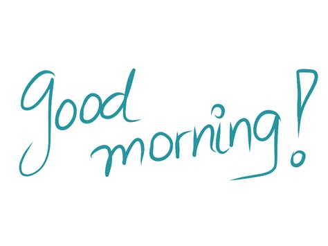 Good Morning Png Image With Transparent Background Free Png Images