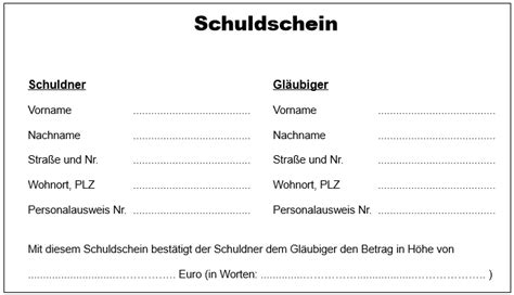 See comprehensive translations to 40 different this page provides all possible translations of the word schuldschein in almost any language. Schuldschein Vordruck zum Download | Schuldschein, Schuld, Scheine