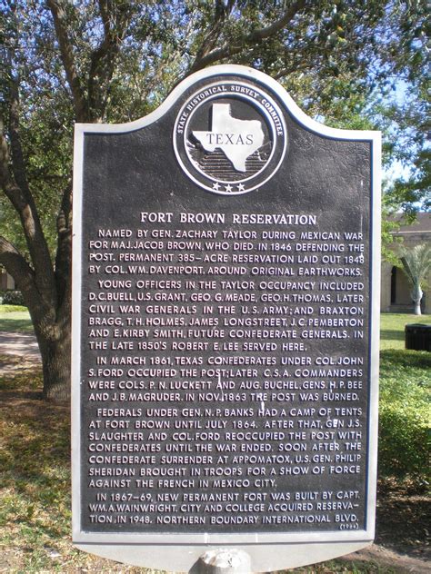 The Road Genealogist Fort Brown Brownsville Texas