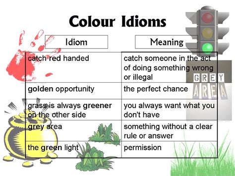 Colour Idioms English Idioms English Grammar English Vocabulary