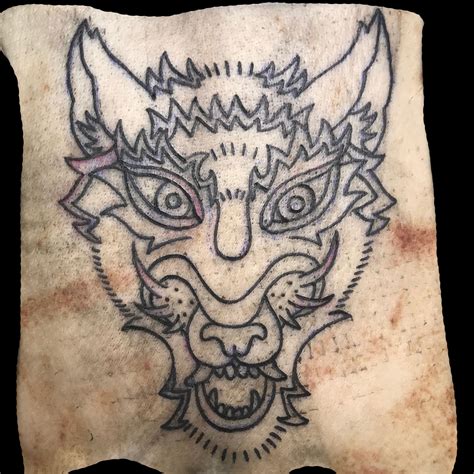 May 10, 2020 · tattoo art in polynesia. justinemurasky:wolf-face-outline-on-pig-skin-tattoo-tattoo-art-tattoo-apprentice-pigskin-tattoo ...