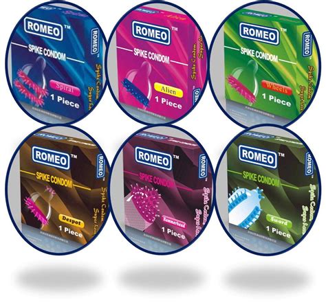 New 6 Spike Condom 6 Style Special Dotted Latex Lubricated Condoms