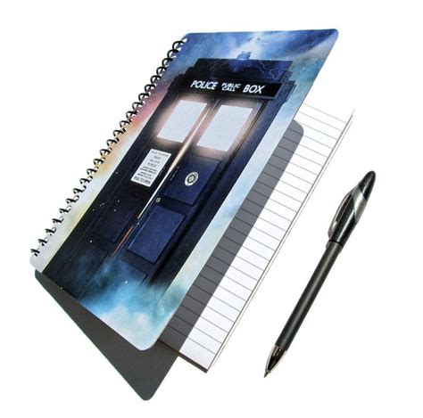Tardis Dr Who Notebook Journal Diary The Doctor Upcycled 1000 Via