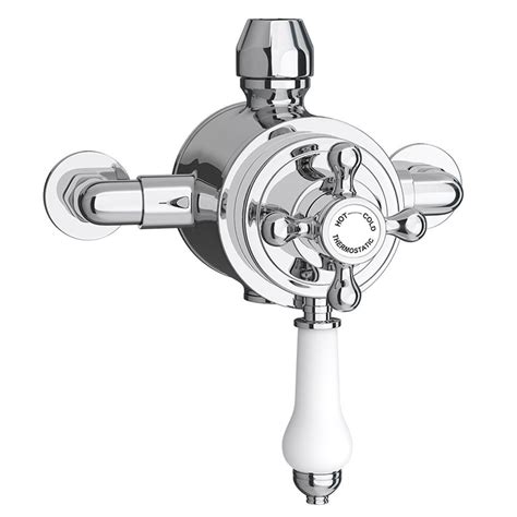 Lancaster Traditional Round Concealed Dual Thermostatic Shower Valve