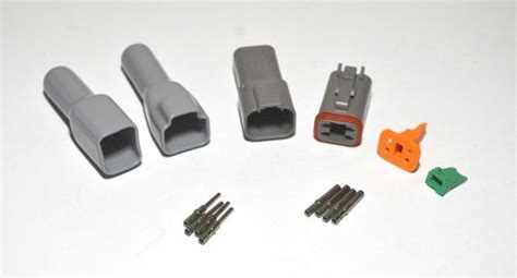 Buy Deutsch Dt 4 Pin Genuine Connector Kit 14awg Solid Contacts With