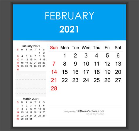 Your dream of getting completely handmade custom plans can be possible here. Free Editable February 2021 Calendar Template