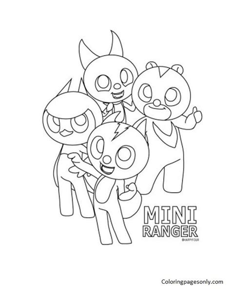 Miniforce Coloring Pages Free Printable Coloring Pages