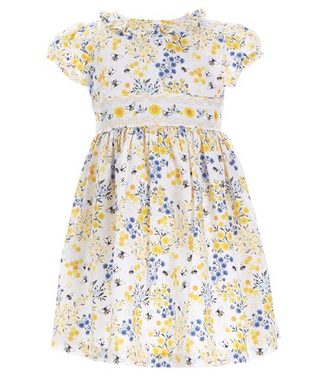 Bonnie Jean Little Girls 2t 6x Short Sleeve Daisybee Printed Fit And