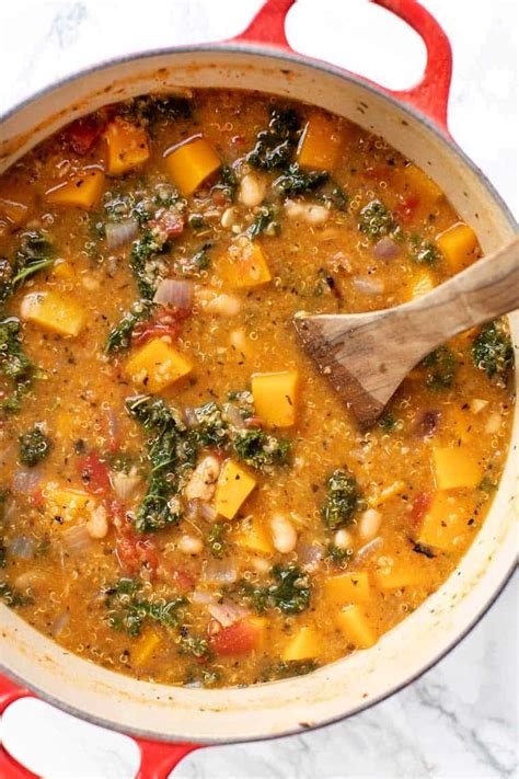 Tuscan Kale And White Bean Stew Recipe One Pot Dinner Simply Quinoa