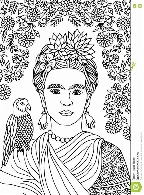 This frida kahlo halloween art has helped to add some graceful spookiness to our décor, and i hope it will do the same for yours! 28 Frida Kahlo Coloring Page in 2020 | Hand drawn ...